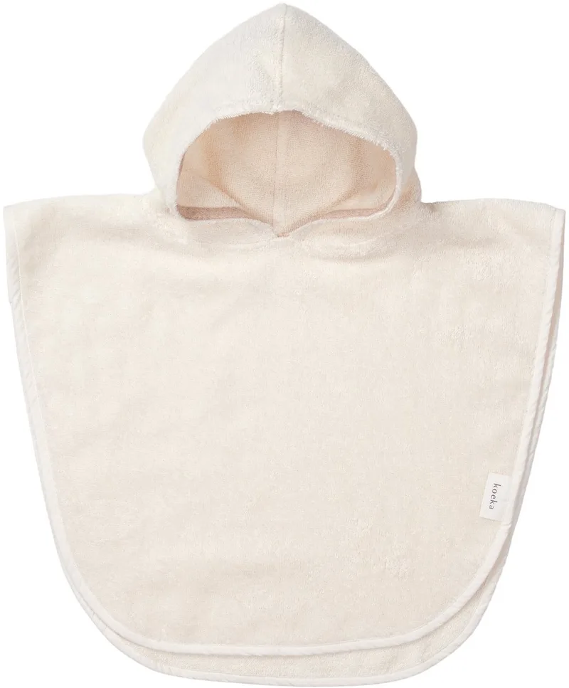Badponcho Dijon Daily warmwit 74/80 van Koeka in Wit – productfoto