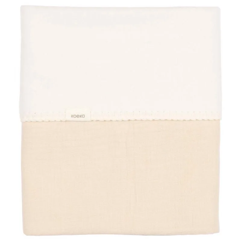 Deken Wieg Koeka Faro Cotton Fleece Warm White van Koeka – productfoto