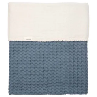 Deken Wieg Koeka Wafel Cotton Fleece Bluestone by Koeka – product photo 1 of 3