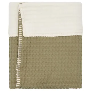 Deken Wieg Koeka Wafel Cotton Fleece Moss by Koeka – product photo 2 of 3
