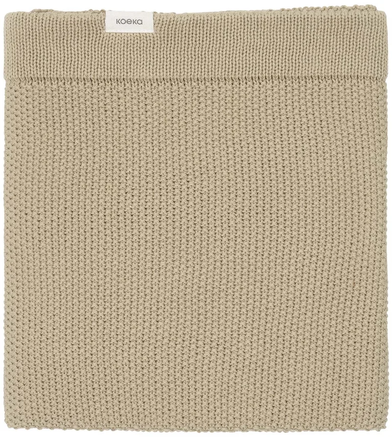 gebreide wiegdeken Lisbon - 75x90 by Koeka in Olive – product photo