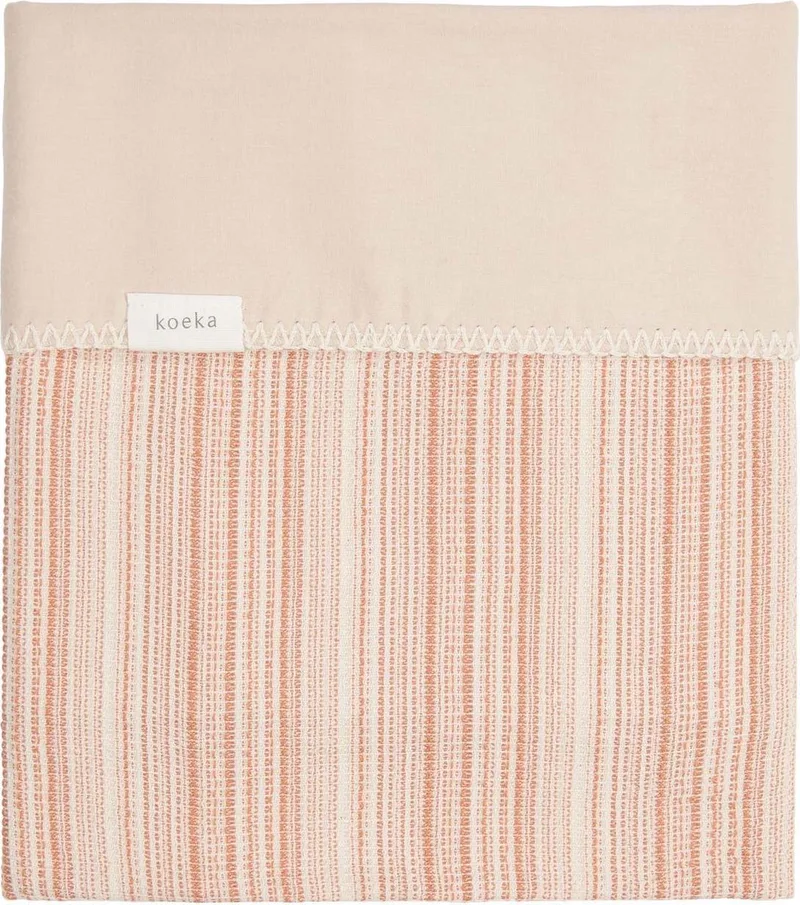 Ledikantdeken Maui flanel - bronze/soft sand 100x150cm by Koeka in Bronze – product photo