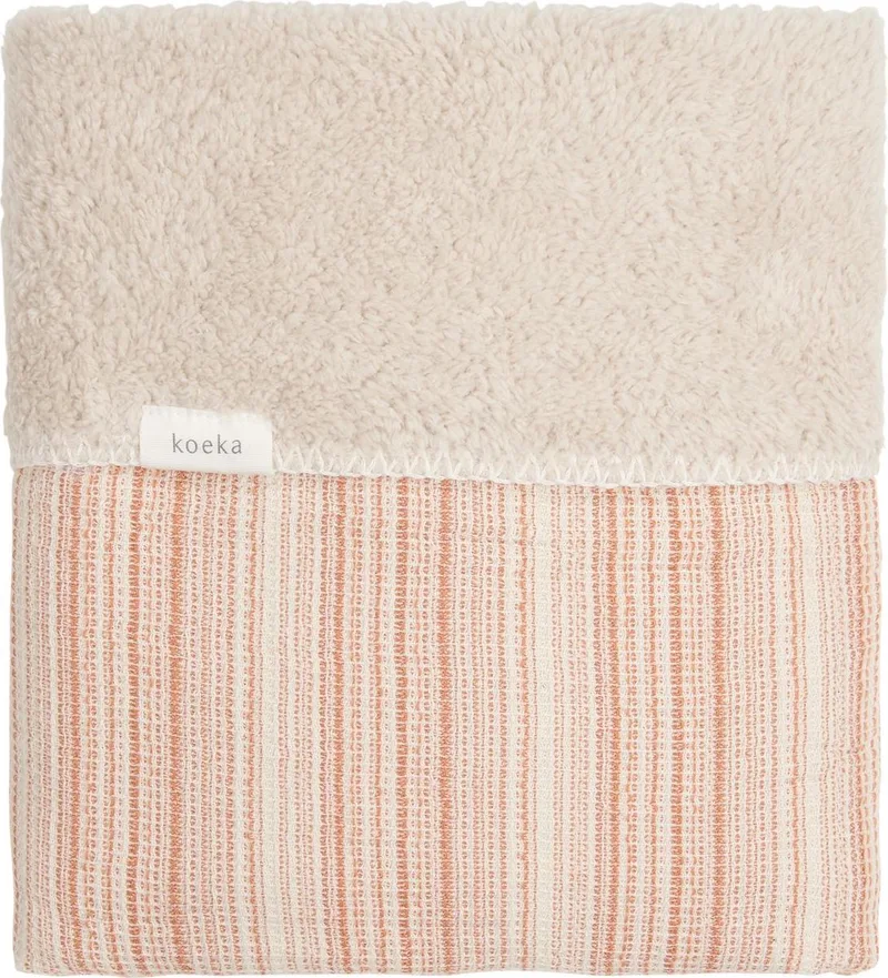 Ledikantdeken Maui teddy - bronze/soft sand 100x150cm by Koeka in Bronz – product photo
