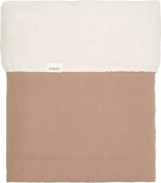 ledikantdeken teddy Faro - caffe - 100x150 från Koeka i Brun – produktbild 1 av 3