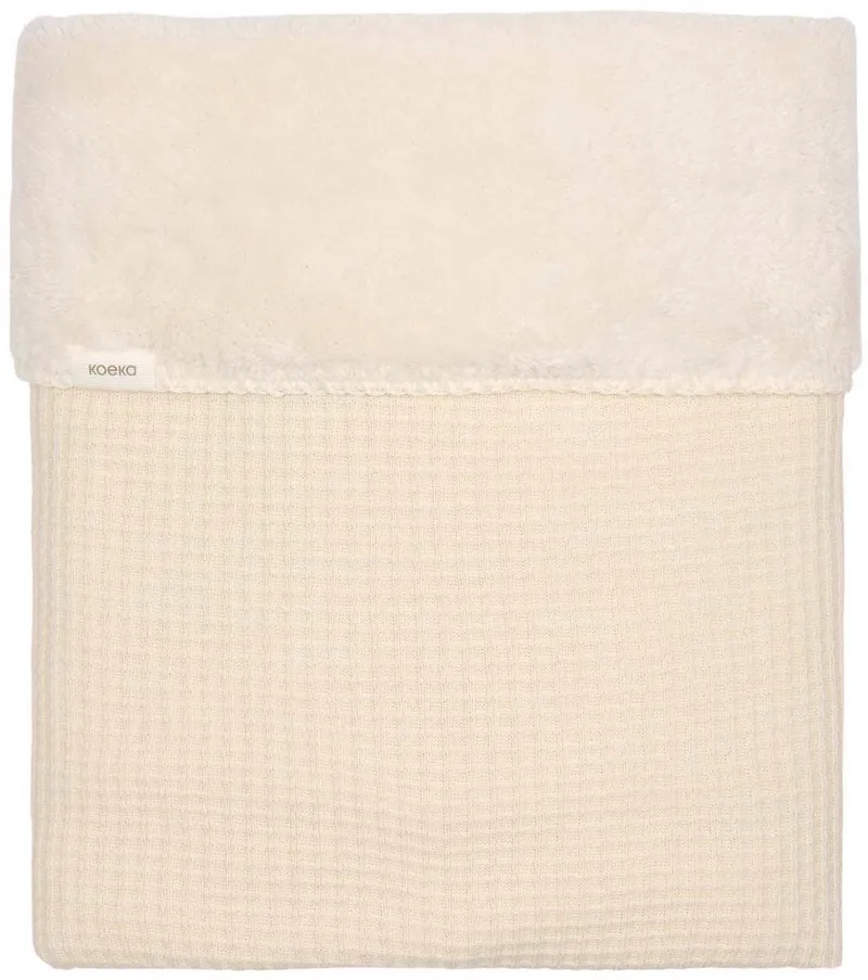 Ledikantdeken Teddy - Malaga - 100x150 cm - Warm White by Koeka in White – product photo