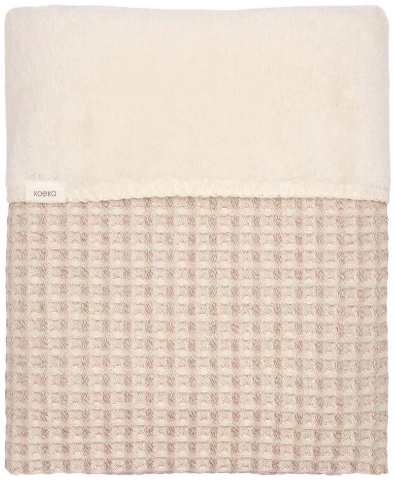 ledikantdeken wafel/teddy Oslo 100x150 fra Koeka i Crumble – produktbillede