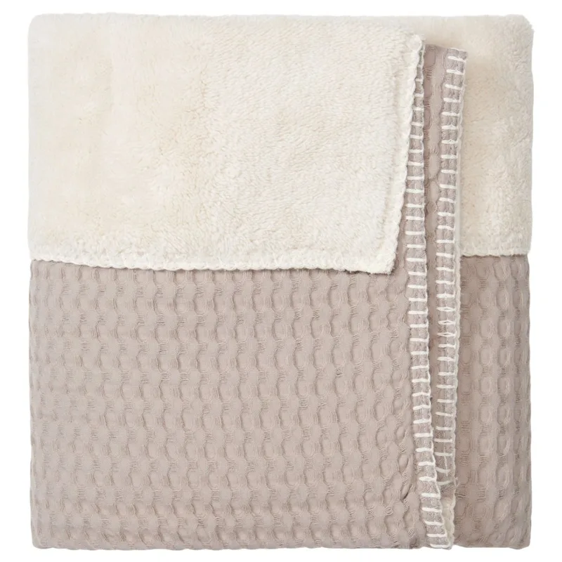 ledikantdeken wafel/teddy Oslo 100x150 de Koeka en Crumble – photo produit 2 sur 4