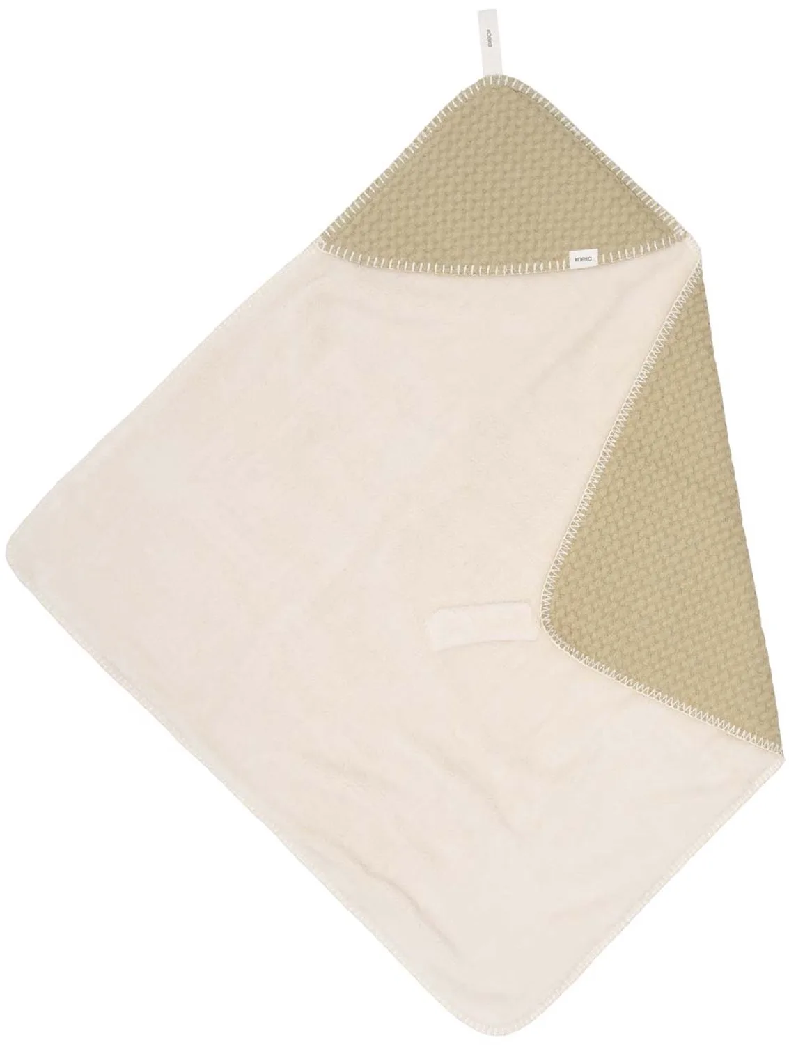 omslagdoek wafel/teddy Oslo - 100x100 by Koeka in Olive – product photo