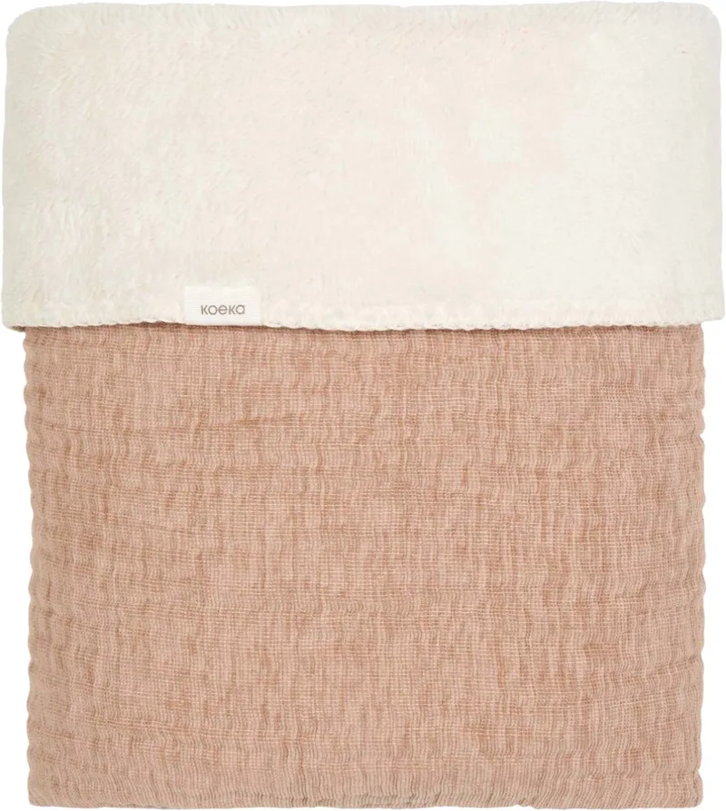 Rivoli Teddy Ledikantdeken – 100 x 150 cm – Caffe de Koeka en Marron – photo produit