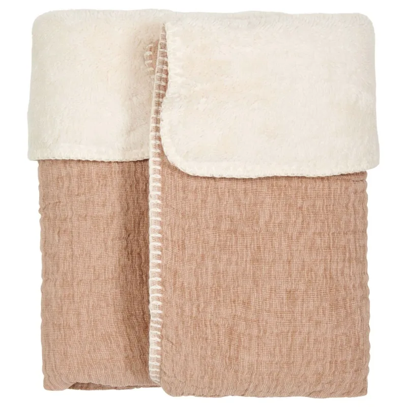Rivoli Teddy Ledikantdeken – 100 x 150 cm – Caffe by Koeka in Brown – product photo 2 of 3