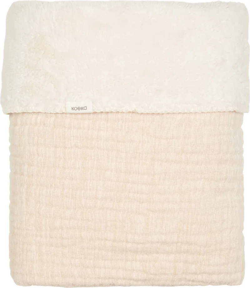 Rivoli Teddy Ledikantdeken – 100 x 150 cm – Warm White de Koeka en Blanc – photo produit