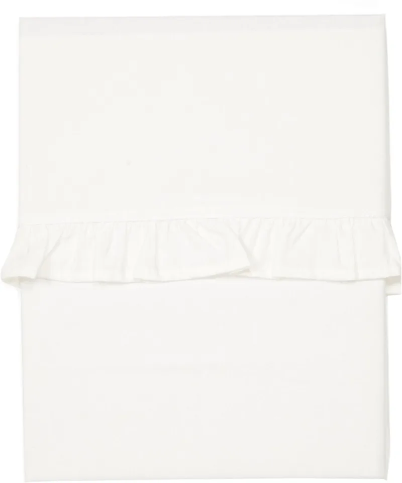 Ruffle Ledikantlaken Warm White 110 x 140 cm fra Koeka i Hvid – produktbillede