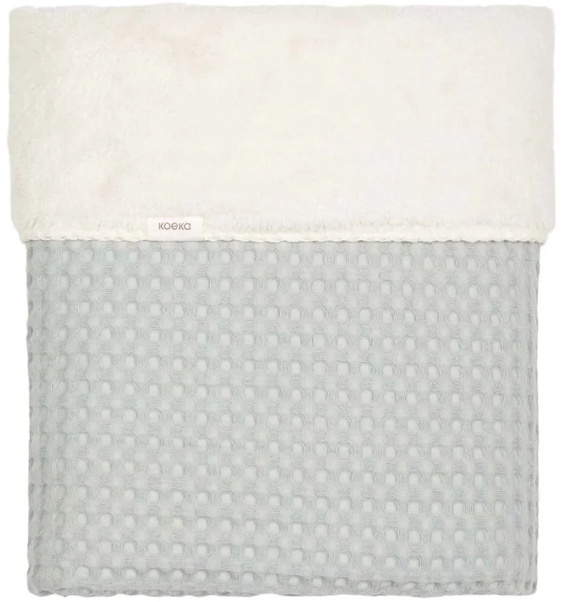 Wafel Oslo Ledikantdeken - Teddy - Ocean Air de Koeka en Blauw 2 – photo produit