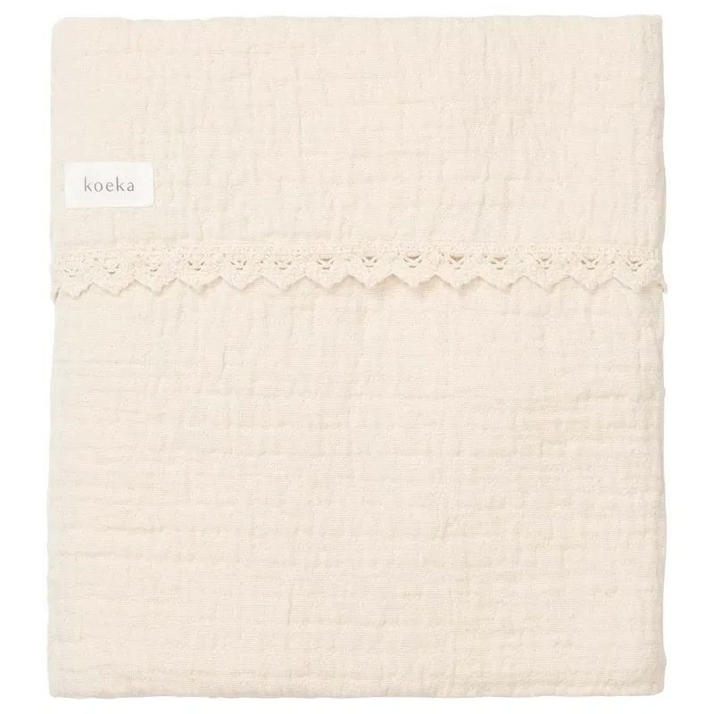 Wiegdeken 75x100cm - Lace Elba - Natural by Koeka – product photo