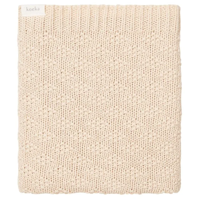 Wiegdeken Braga - Warm White de Koeka – photo produit