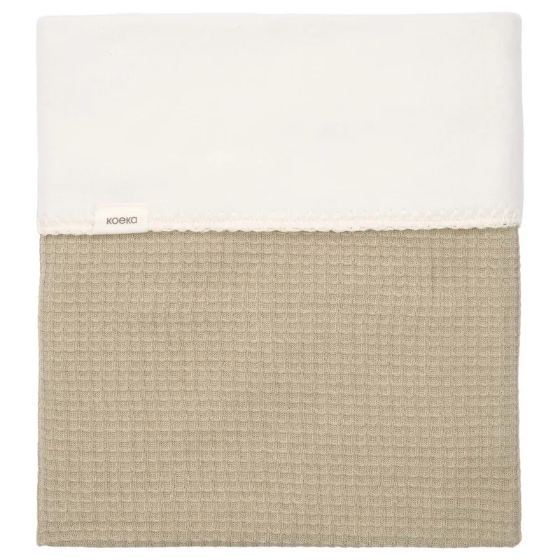 Wiegdeken Cotton Fleece Malaga Sage | Wiegdekentje 100x75 cm by Koeka – product photo