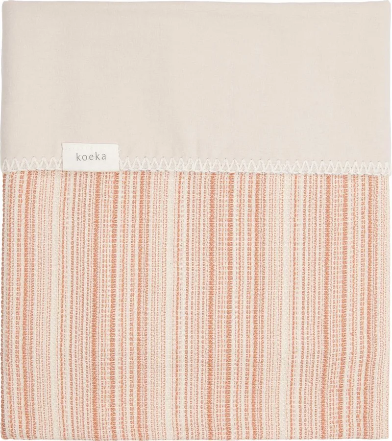 Wiegdeken Maui flanel - bronze/soft sand 75x100cm by Koeka in Bronze – product photo