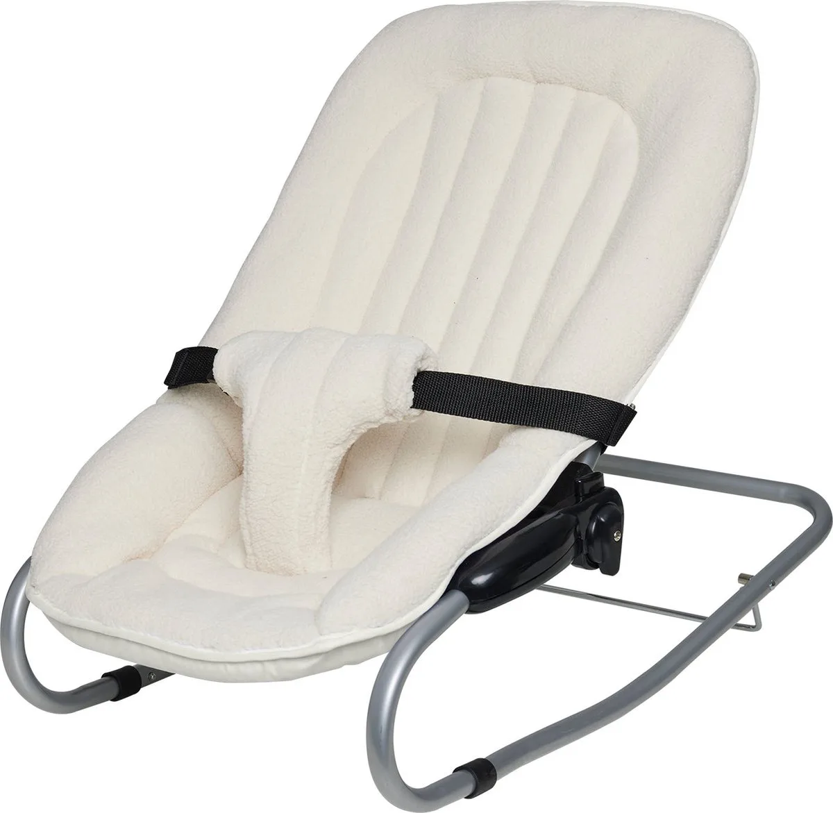 Lux Bouncer Wipstoel - 5 Verstelbare Standen - Met Stoelverkleiner van Koelstra in Teddy Ecru – productfoto