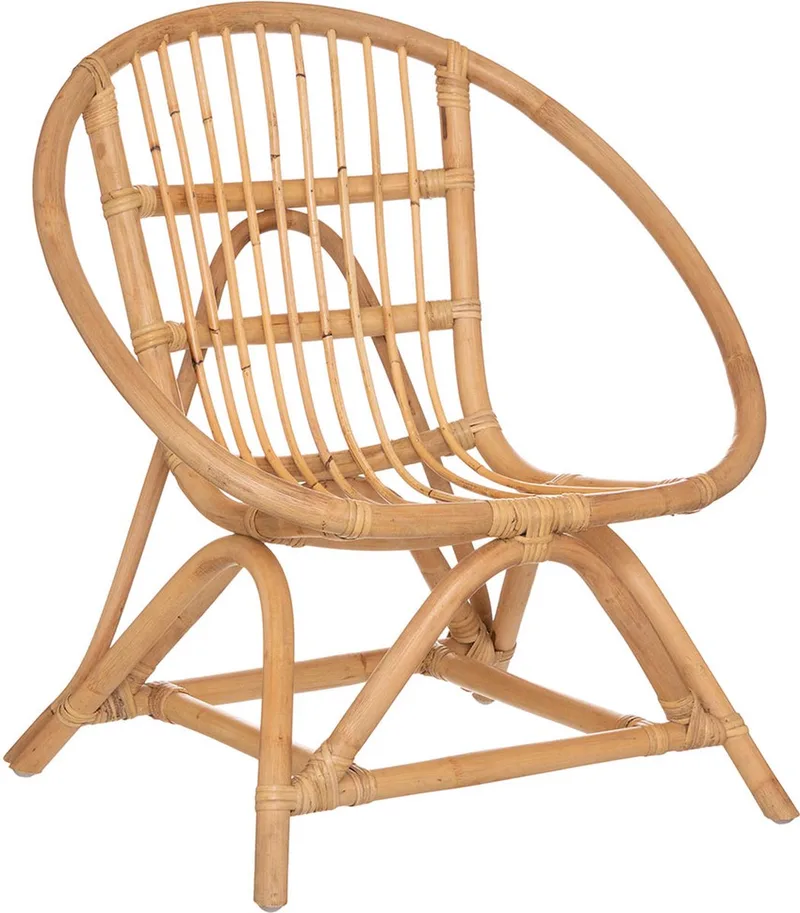 Atmosphera Kinderstoel Leo rotan 52x42x58cm by Konges Sløjd in Hout – product photo
