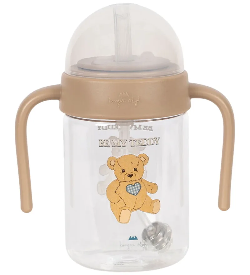 Beker m. Rietje - 15x13 cm - Teddy de Konges Sløjd – photo produit