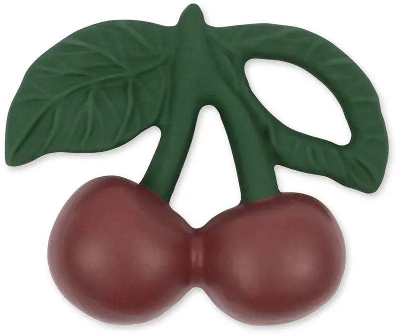 Bijtspeeltje Cherry van Konges Sløjd in Groen – productfoto