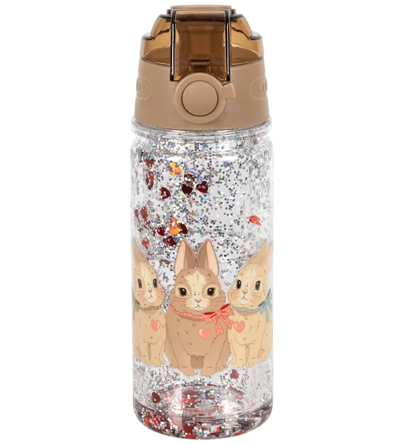 Drinkfles - 350 ml - Bunny m. Glitter by Konges Sløjd – product photo