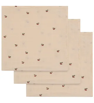 Hydrofiele Doek - 65x65 cm - 3-pack - Cherry van Konges Sløjd – productfoto 1 van 3