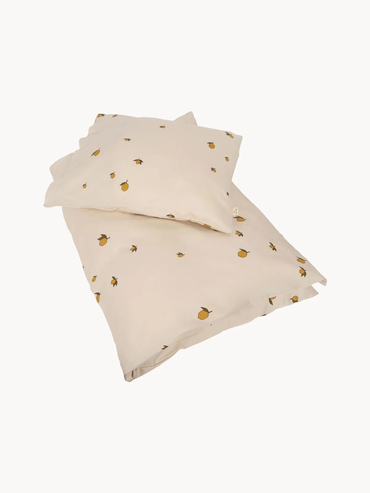Parure de lit enfant en coton bio Lemon, tailles variées van Konges Sløjd – productfoto