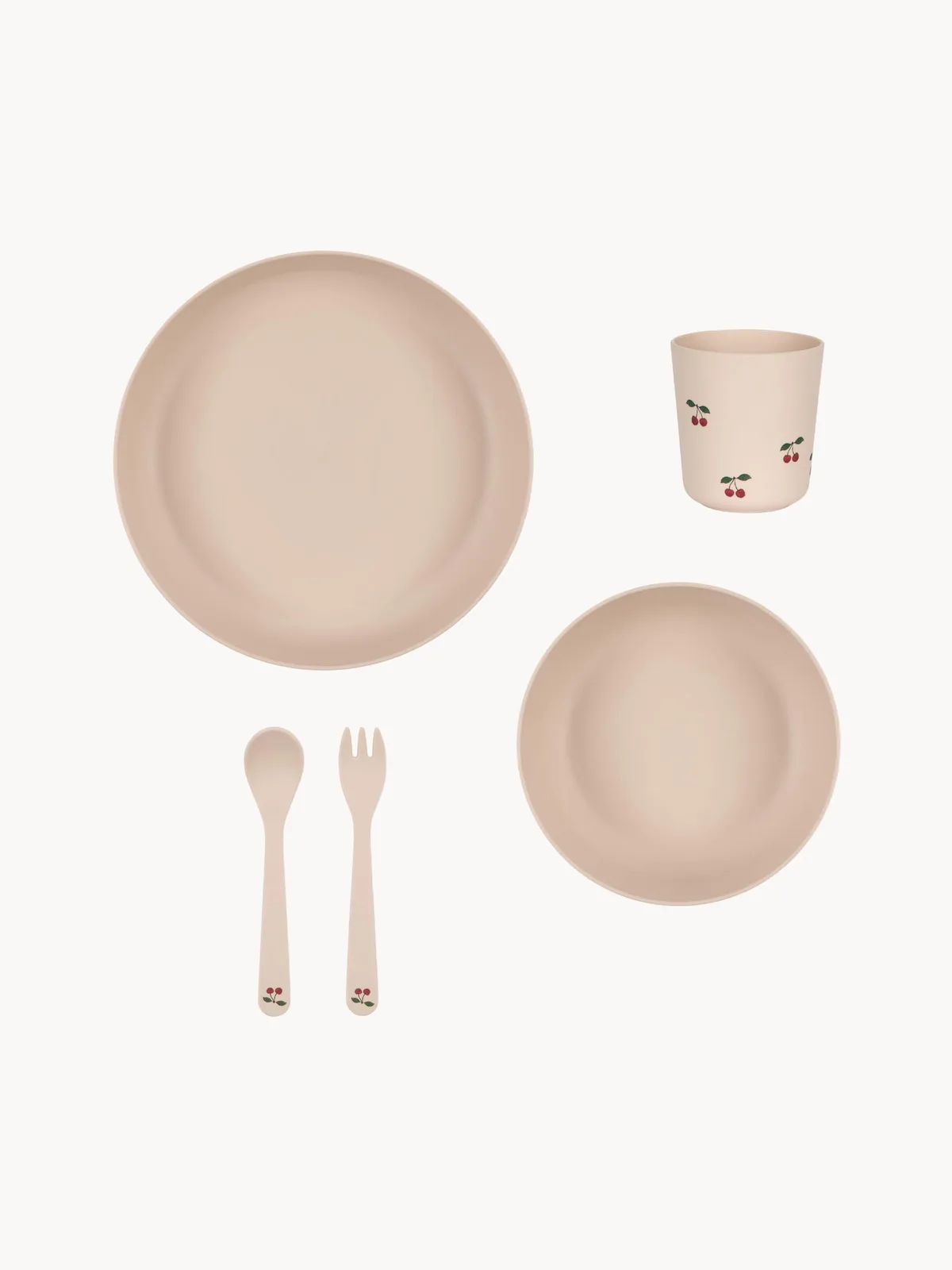 Kinderservies Cherry, set van 5 van Konges Sløjd – productfoto