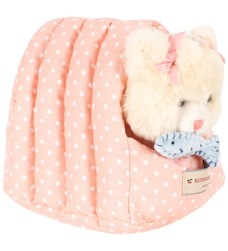 Knuffel - Calorie CAT - 17 cm - Beige by Konges Sløjd – product photo