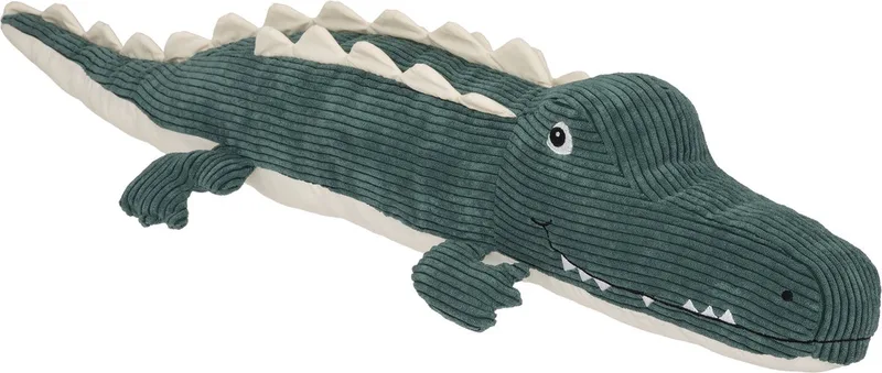 Knuffel krokodil Emile - Pluche - L80 x H 23 CM - Knuffeldier van Konges Sløjd in Groen – productfoto