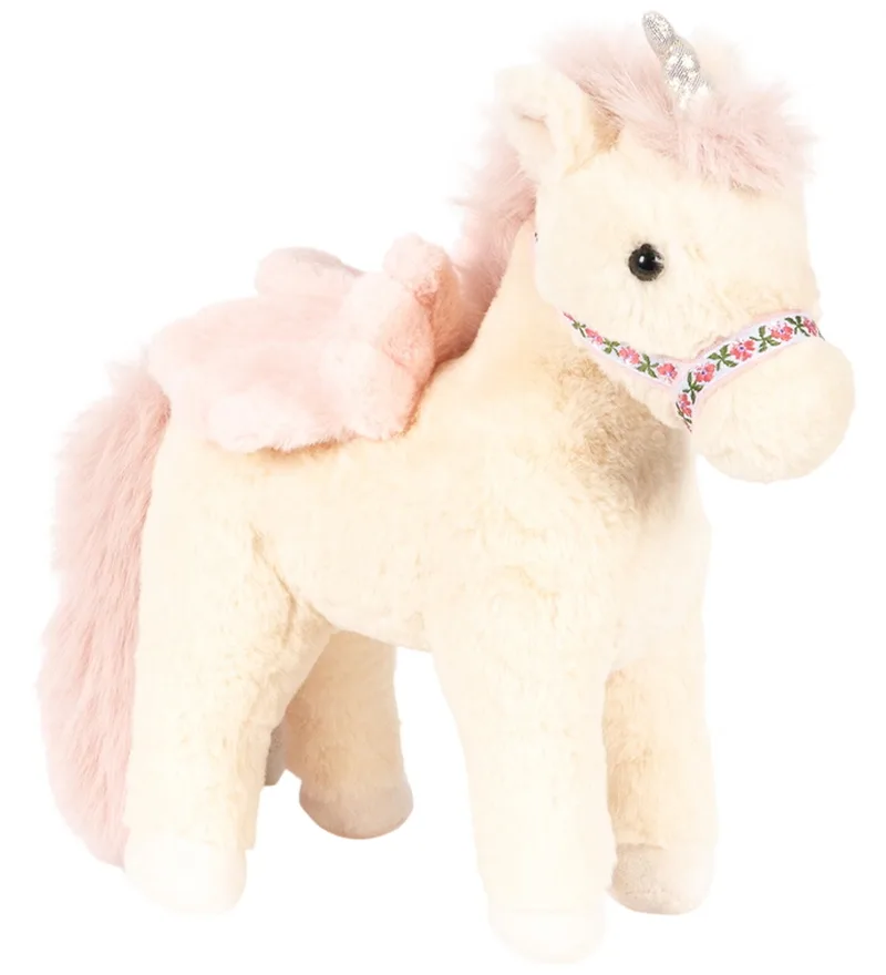 Knuffel - Starlight Unicorn - 34x34 cm - Off White van Konges Sløjd – productfoto