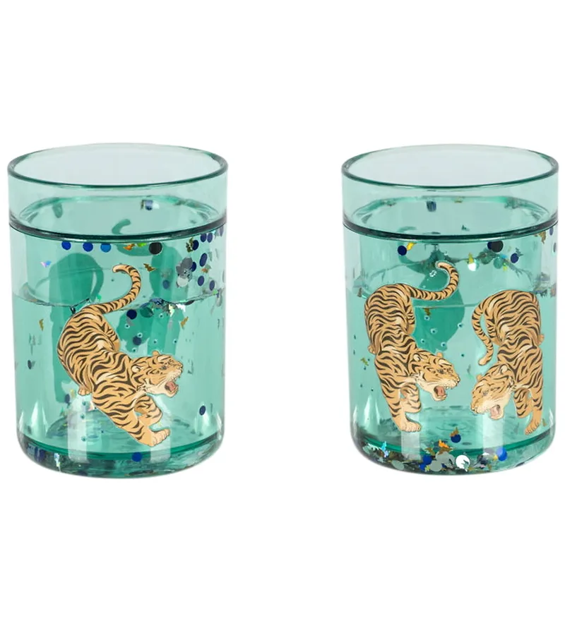 Mica-bekers - 2-pack - 180 ml - Tijger Ruggito de Konges Sløjd – photo produit