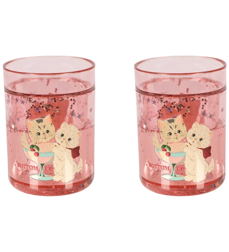 Mica Cups - 2-pack - 180 ml - Rose CAT van Konges Sløjd – productfoto