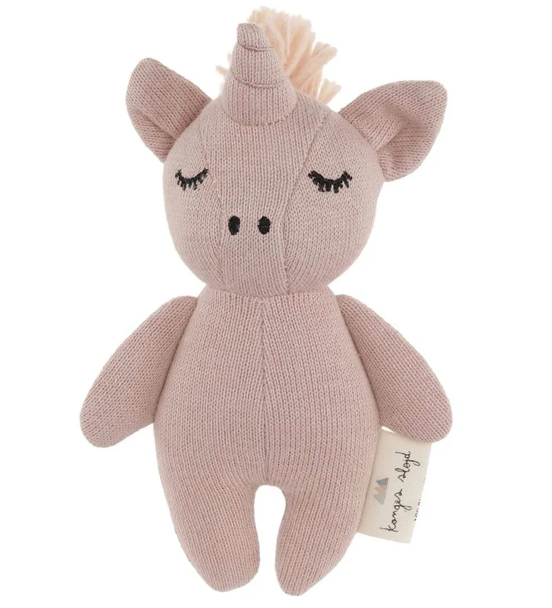 Rammelaar - Mini Unicorn - Rose Fawn de Konges Sløjd – photo produit