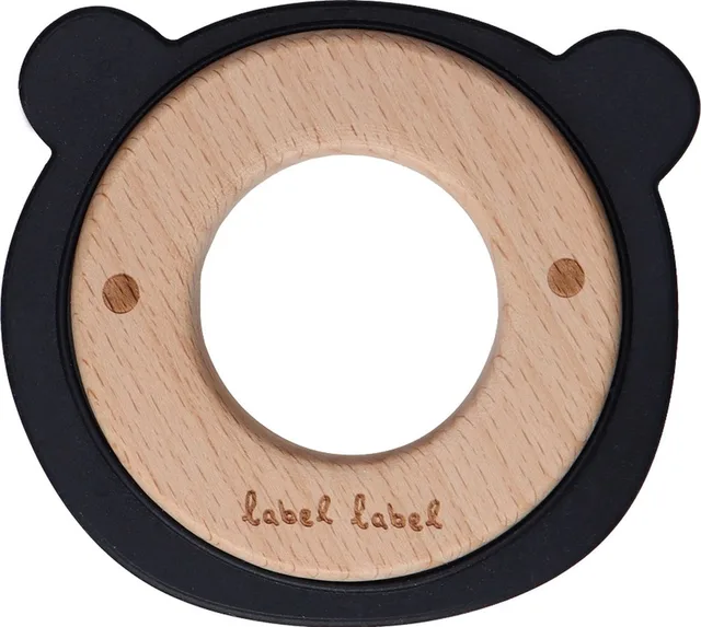 Beer Zwart Hout & Silicone Bijtring LLST-15065