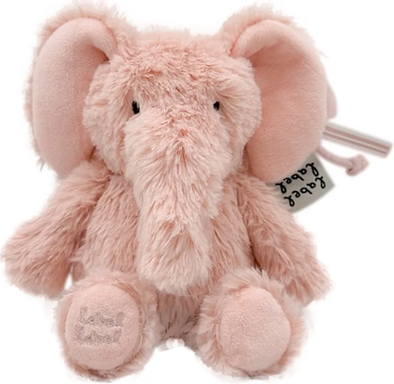 Elephant Elly 15 cm Knuffel de Label Label en Rose – photo produit