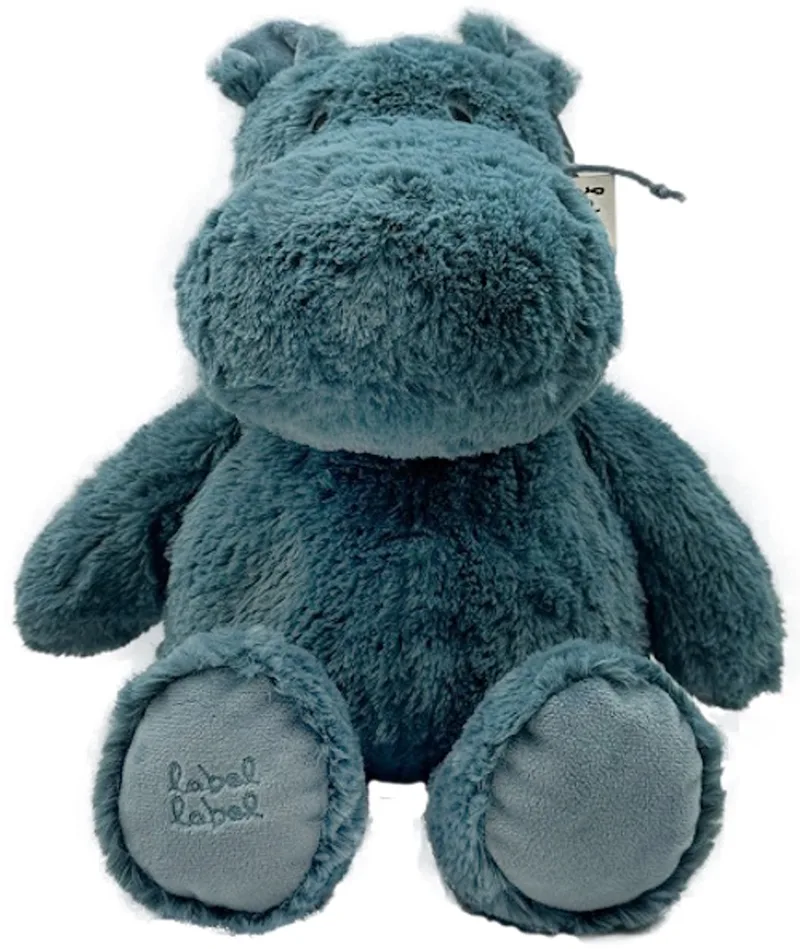 Hippo Harvey 26 cm Knuffel by Label Label in Blue – product photo