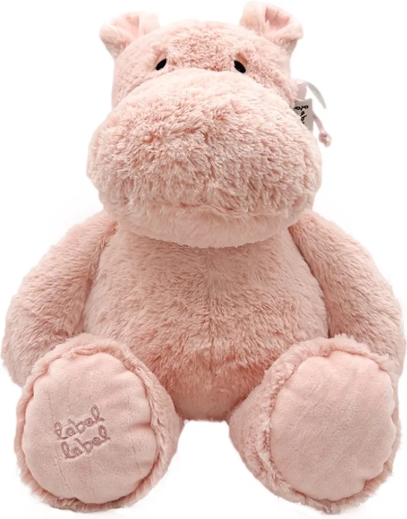 Hippo Harvey 34 cm Knuffel von Label Label in Rosa – Produktfoto