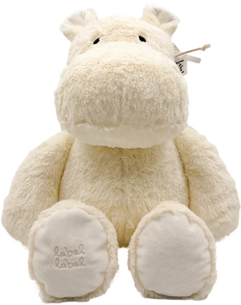 Hippo Harvey Ivory 34 cm Knuffel by Label Label in Cream – product photo
