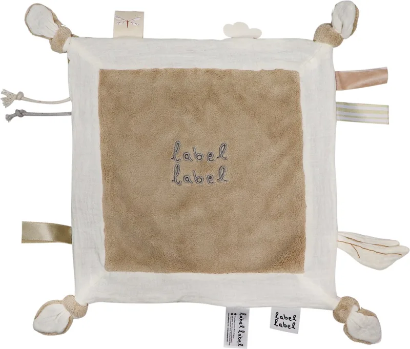 Nougat Knuffeldoekje by Label Label in Beige, Off-white – product photo