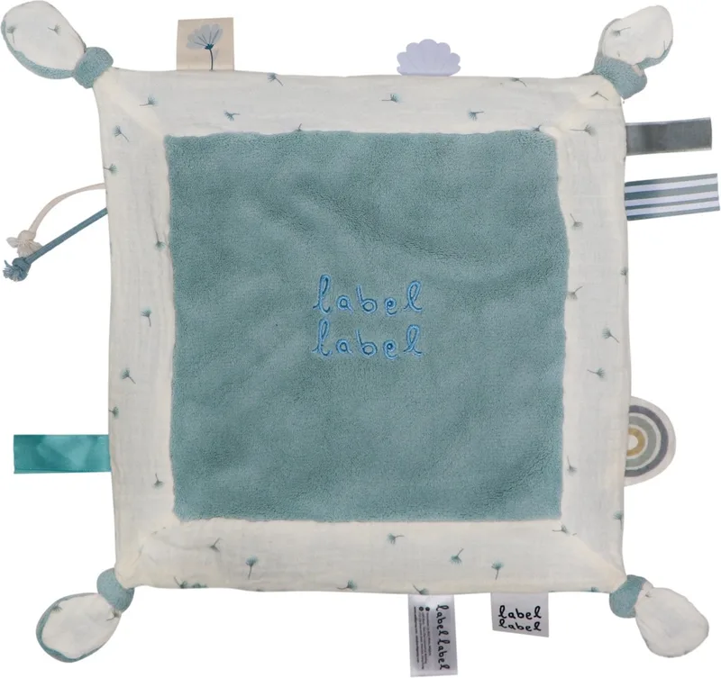 Paardenbloem Blauw Knuffeldoekje von Label Label in Blau, Off-white – Produktfoto