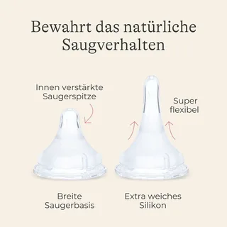 Babyfles 2x 330ml - +6 maanden/L von Lansinoh – Produktfoto 2 von 3