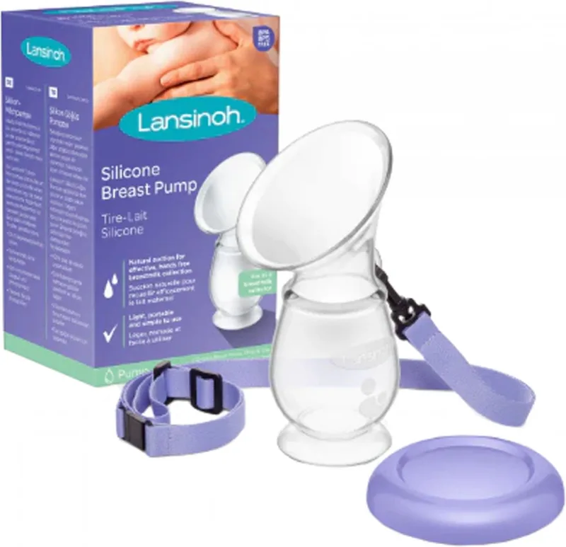 Borstkolf - Lansinoh - Moedermelk - Collector fra Lansinoh i Transparant en paars – produktbillede