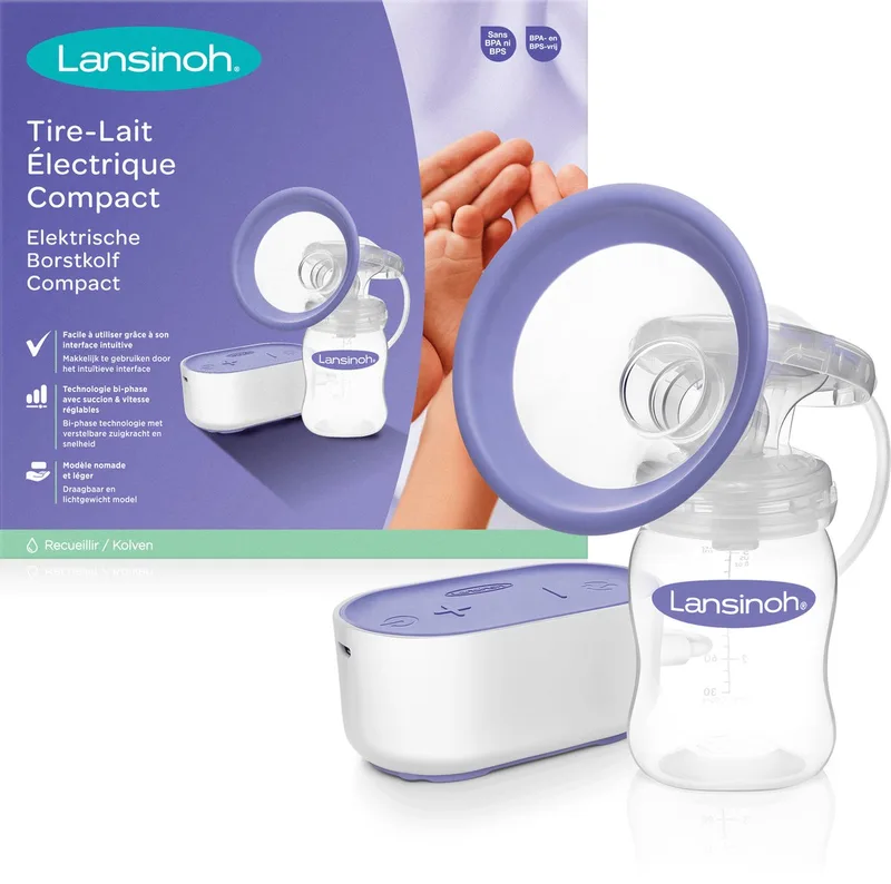 Elektrische borstkolf - Compact från Lansinoh i Pars wit – produktbild