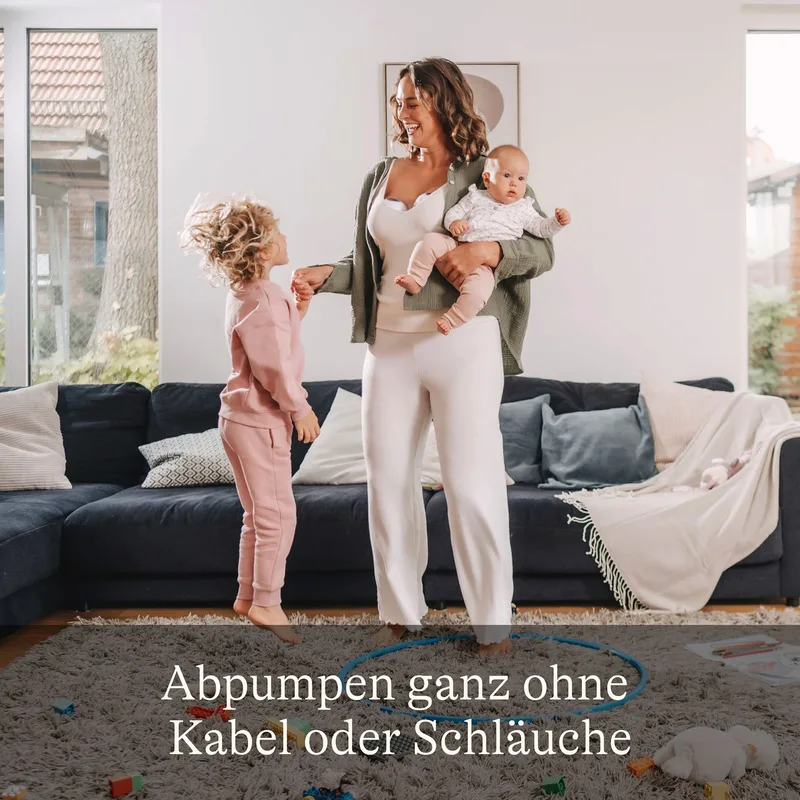 Hands-Free Dubbele Elektrische Borstkolf von Lansinoh in Weiß – Produktfoto 3 von 3