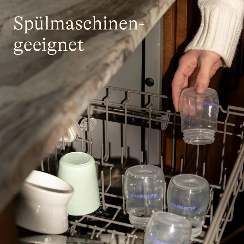 Lansinoh 4er-Pack Babyflaschen für Muttermilch, Weithals, 160 ml by Lansinoh in Transparent, 9,6 × 13,3 × 9,6 mm – product photo 3 of 3