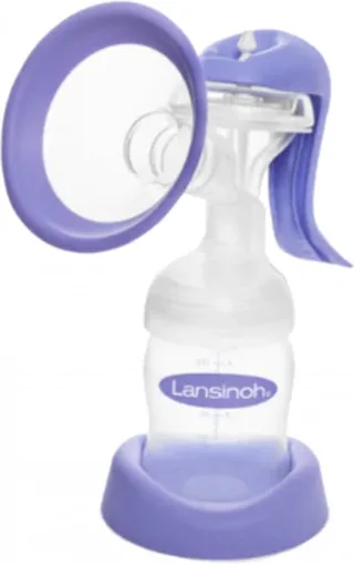 Manuele borstkolf by Lansinoh in Transparant en paars – product photo 1 of 2
