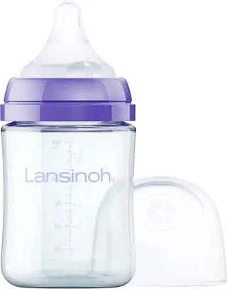 Natural Wave Fles - Glas - 160ml von Lansinoh in Paars en transparant – Produktfoto 1 von 2