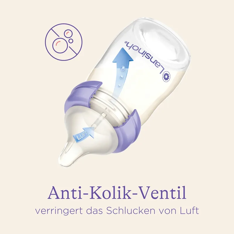 Speen Natural Wave Flow XS 0mnd+ 2-Pack van Lansinoh in Transparant – productfoto 3 van 3